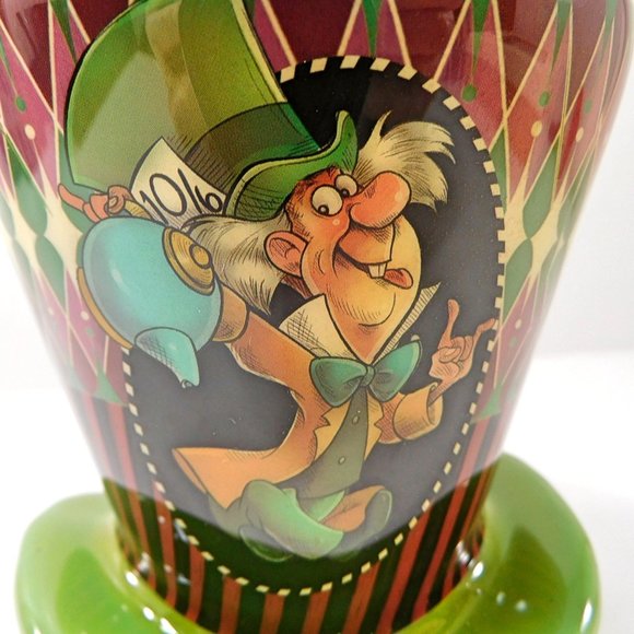 Disney Alice in Wonderland Mad Hatter Green Hat Christmas Ornament 4" - Picture 3 of 10